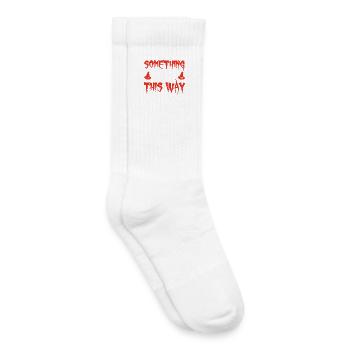 Demonic Spell Print - Kids Tennis Socks - white - Right