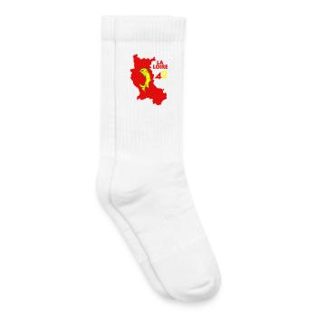 La Loire 42  - Chaussettes de tennis bio enfant - blanc - Droite
