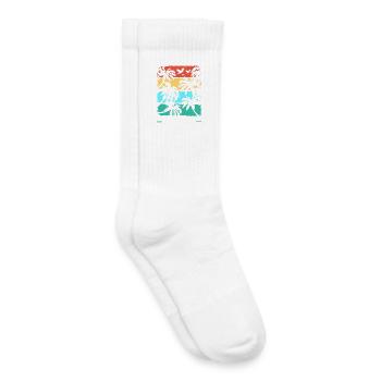 Fiji Fiji Fiji Fiji Fidschi Fidschi Fidschi - Kinder Tennissocken - Weiß - Rechts
