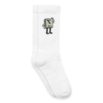 Option-Button - Kinder Tennissocken - Weiß - Rechts