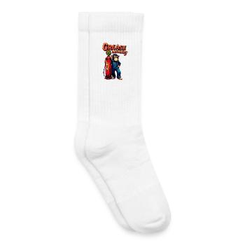 GreaseMonkey Retro Pump Design - Kids Tennis Socks - white - Right