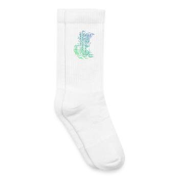 Klare Motocross Botschaft - Kinder Tennissocken - Weiß - Rechts