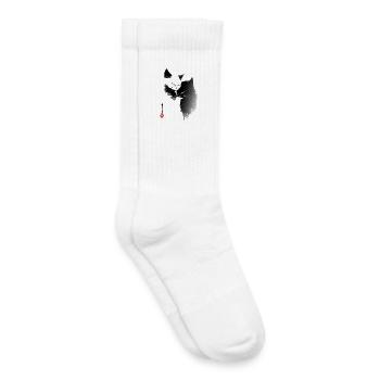 Amour des chats - Chaussettes de tennis bio enfant - blanc - Droite
