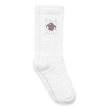 Confettis Jeck Hat Costume de Carnaval - Chaussettes de tennis bio enfant - blanc - Droite