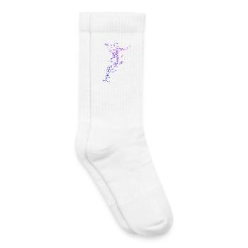 Motif emblématique du handball pour femmes - Chaussettes de tennis bio enfant - blanc - Droite