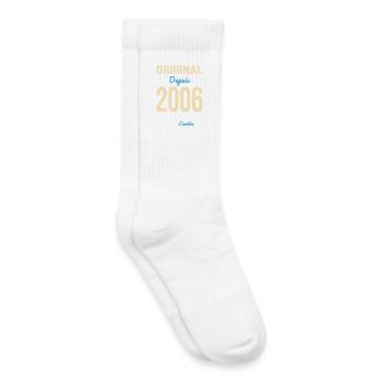 Original depuis 2006 – Anniversaire 20 ans - Chaussettes de tennis bio enfant - blanc - Droite
