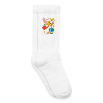 School enrollment - Kids Tennis Socks - white - Right