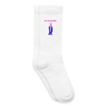 Holy Cotton Candy Vierge Marie Pop - Chaussettes de tennis bio enfant - blanc - Droite