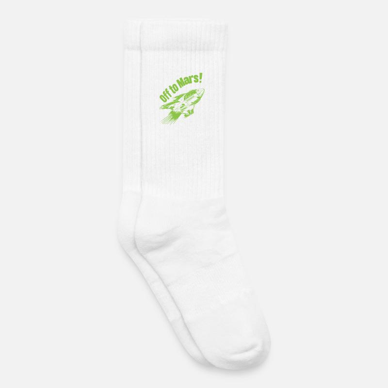 Off to Mars - Kinder Tennissocken - Weiß