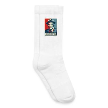 Burroughs Pop-Art-Porträt - Kinder Tennissocken - Weiß - Rechts
