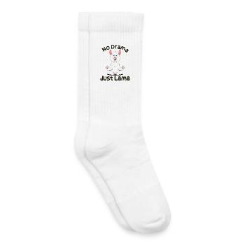 Pas de drame. Juste Lama - Chaussettes de tennis bio enfant - blanc - Droite