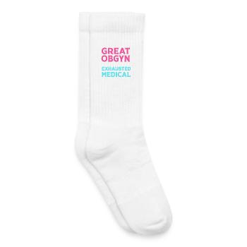 Obstétrique obstétricienne - Chaussettes de tennis bio enfant - blanc - Droite