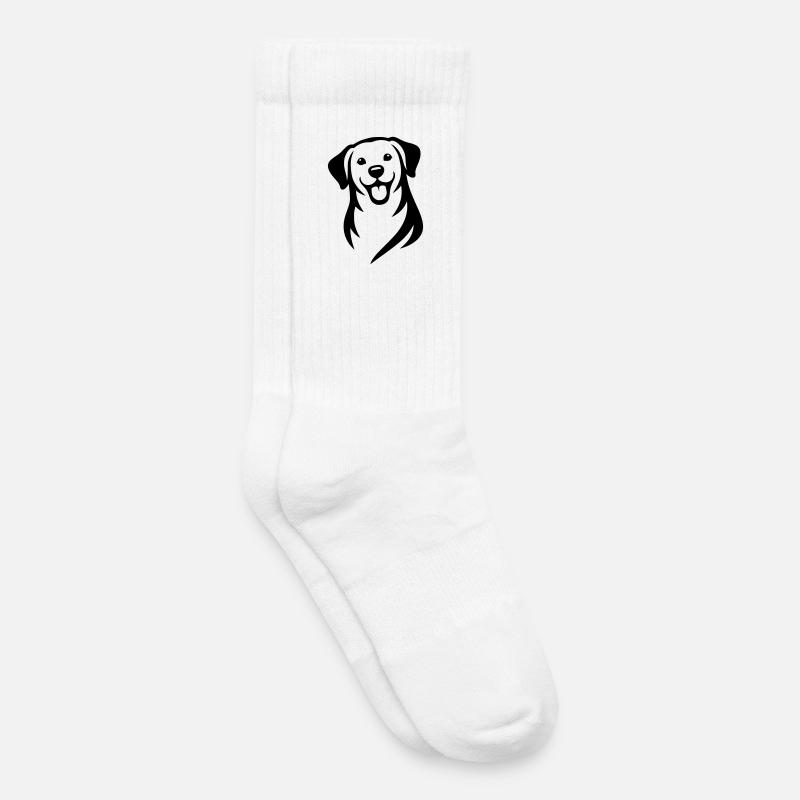 Hund - Kinder Tennissocken - Weiß