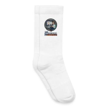 Ich bin Grafikdesigner, kein Wunderheiler - Kinder Tennissocken - Weiß - Rechts