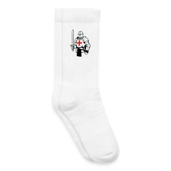 chevalier - Chaussettes de tennis bio enfant - blanc - Droite