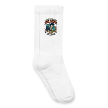 Gamer Comic Nur noch eine Runde Echt jetzt - Kinder Tennissocken - Weiß - Rechts