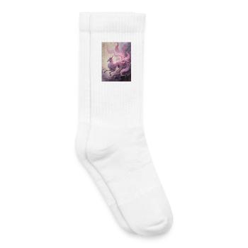 La Chrysalide de Soie : Renard à Neuf Queues  - Chaussettes de tennis bio enfant - blanc - Droite
