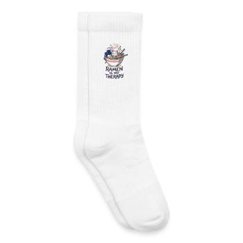 Thérapie ramen - Chaussettes de tennis bio enfant - blanc - Droite