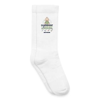 Chargement De Bébé Presque Prêt 99% - Chaussettes de tennis bio enfant - blanc - Droite