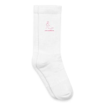 EXE Ausführen pink - Kinder Tennissocken - Weiß - Rechts