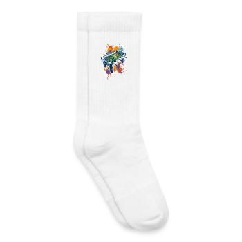Baby-foot de table - Chaussettes de tennis bio enfant - blanc - Droite
