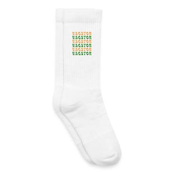 Vagator Indian Retro Pattern - Kids Tennis Socks - white - Right