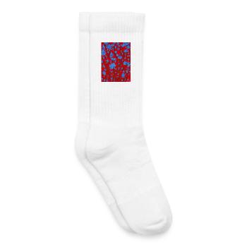 Chicory flowers - Kids Tennis Socks - white - Right