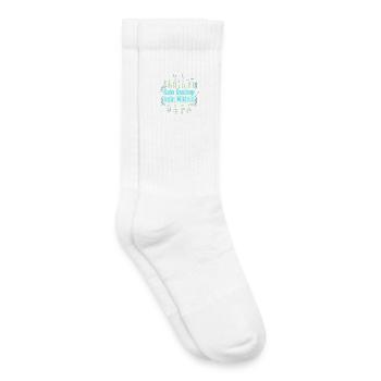 Gestern: Stromausfall Kein WLAN Kein Internet - Kinder Tennissocken - Weiß - Rechts