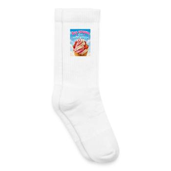 Glace pour les jours froids - Chaussettes de tennis bio enfant - blanc - Droite