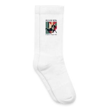 Palio di Siena Pferde Leidenschaft - Kinder Tennissocken - Weiß - Rechts