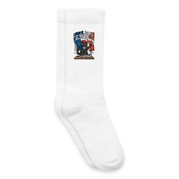 Plus de Pate - Chaussettes de tennis bio enfant - blanc - Droite