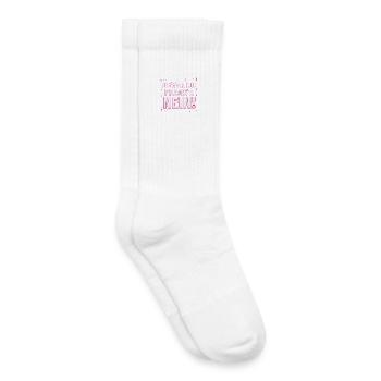 Bevor du Fragst Nein Sprüche - Kinder Tennissocken - Weiß - Rechts