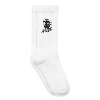 Aventure – Aventure moto - Chaussettes de tennis bio enfant - blanc - Droite