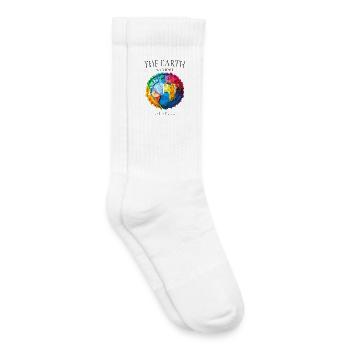 The Earth Without Art Design - Kids Tennis Socks - white - Right