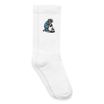 Good Morning Cat - Kids Tennis Socks - white - Right