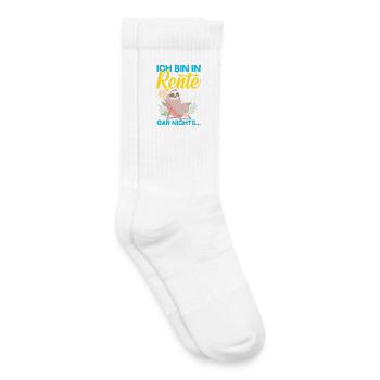 In Rente Gar Nichts Faultier - Kinder Tennissocken - Weiß - Rechts