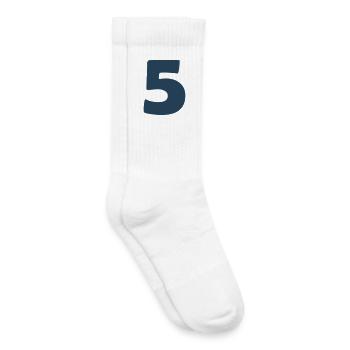 5_zahl- - Kinder Tennissocken - Weiß - Rechts