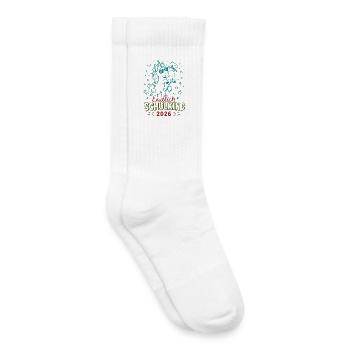 Endlich Schulkind 2026 Unicorn Feier - Kinder Tennissocken - Weiß - Rechts