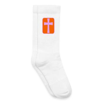 Kreuz - Kinder Tennissocken - Weiß - Rechts