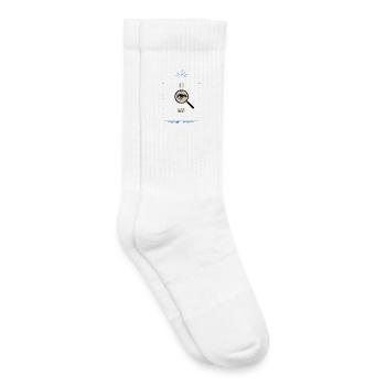 Over Analyzer Magnified Eye - Kids Tennis Socks - white - Right