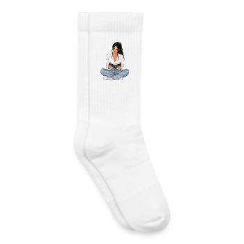 Reading is my time-out – Bücherliebe Booklover - Kids Tennis Socks - white - Right