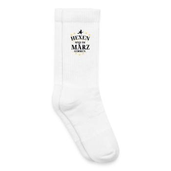 Hexen März - Kinder Tennissocken - Weiß - Rechts
