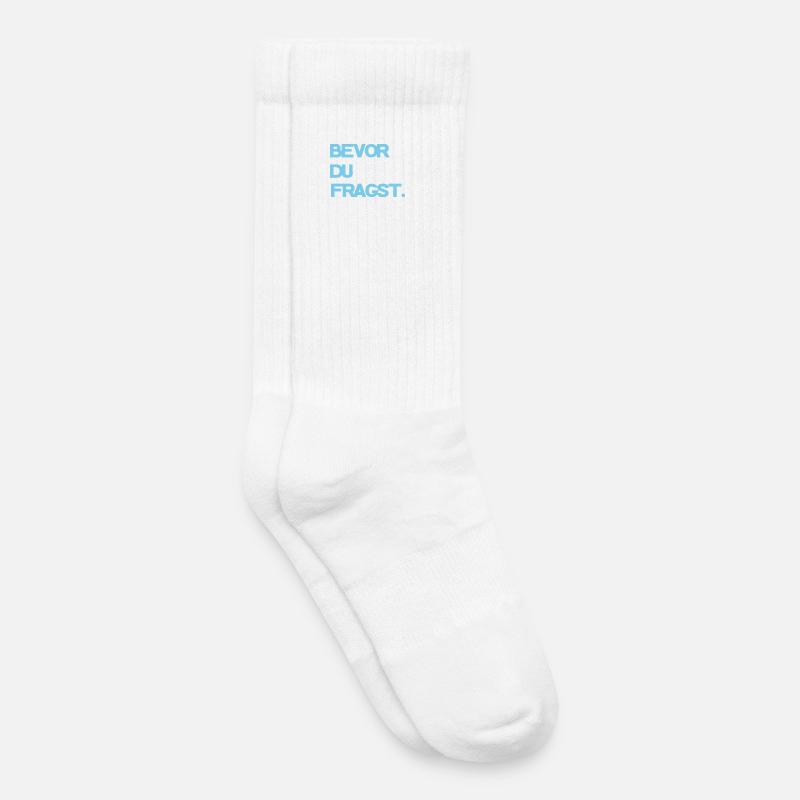 Cooler Spruch - Kinder Tennissocken - Weiß