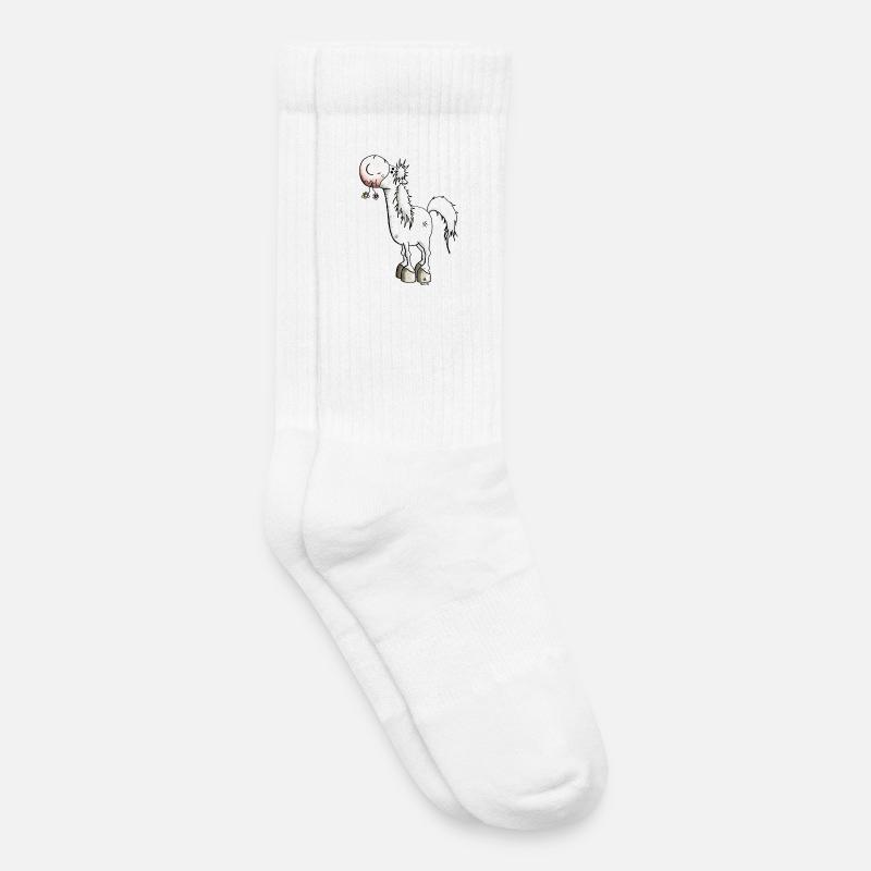 Verträumtes Pferd - Pferde - Kinder Tennissocken - Weiß