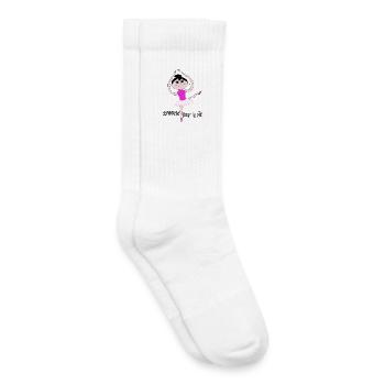 Danseuse pour la vie - Chaussettes de tennis bio enfant - blanc - Droite