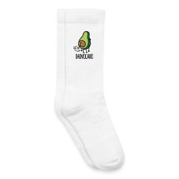 Dadvocado furzen Avocado Papa Furz Vati lustig - Kinder Tennissocken - Weiß - Rechts