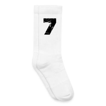 7 - Chaussettes de tennis bio enfant - blanc - Droite
