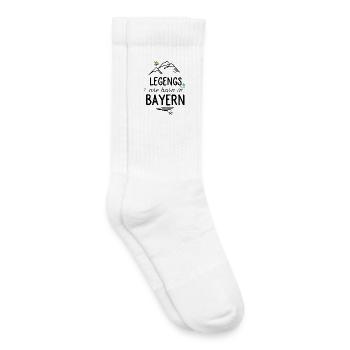 Cadeaux drôles pour la vraie Bavière - Chaussettes de tennis bio enfant - blanc - Droite