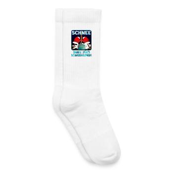 Danke SCHNEERÄUMEN WINTER - Kinder Tennissocken - Weiß - Rechts