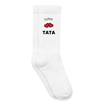 Super tata - Chaussettes de tennis bio enfant - blanc - Droite